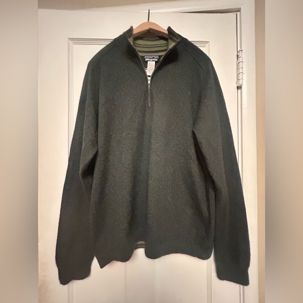 Patagonia 100% Cashmere 1/4 zip sweater